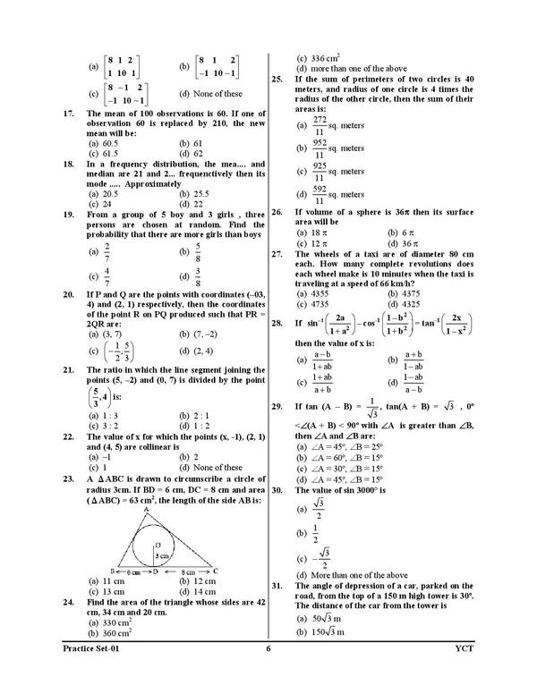 KVS_NVS_TGT_Tier-II_Math_15_Practice_Set_2026-27_Hindi_Medium