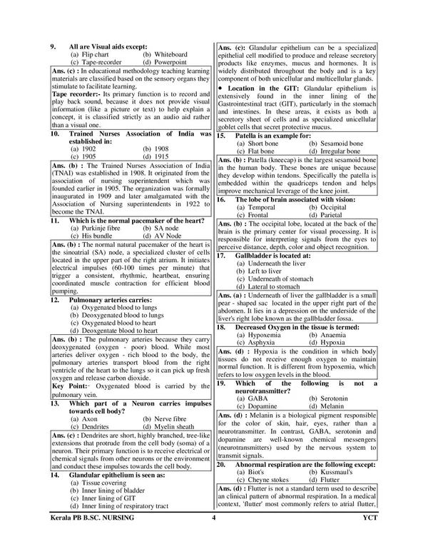 L.B.S._Center_Kerala_PB_B.Sc._Nursing_Entrance_Exam_20_Set_Solved_&_Practice_2026-27_English_Medium