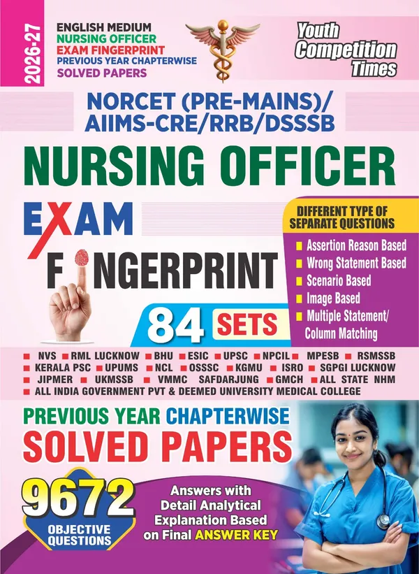Nursing_Officer_Exam_Fingerprint_84_Sets_Chapterwise_Solved_Papers_9672_English_Medium_2026-27