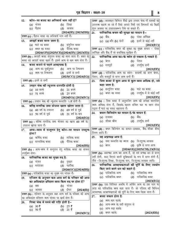 UP_Board_Class_10_Home_Science_Capterwise_Solved_Papers_2027