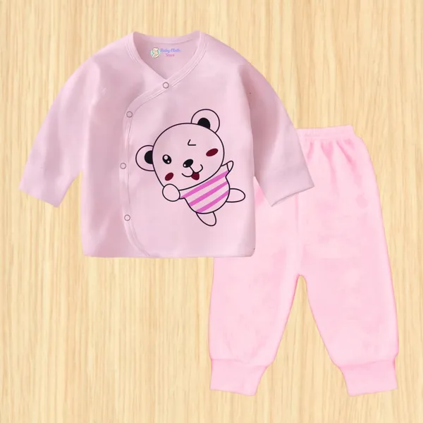 Multicolor_Soft_Cotton_New_Born_Baby_Dress_(Pack_Of_4)