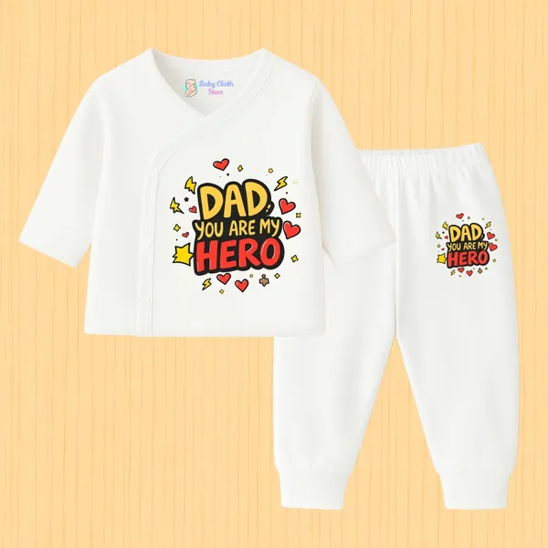 White_Cotton_Cute_Baby_Jhabla_And_Pyjama_(Pack_Of_5)