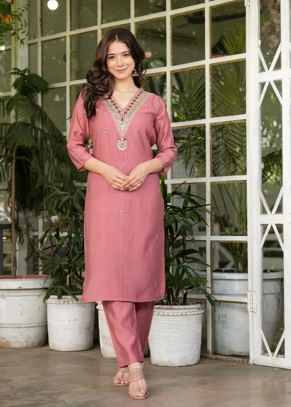 Pink_Cotton_Embroidered_And_Printed_Silk_Kurta_Pant_And_Dupatta_Set_For_Women