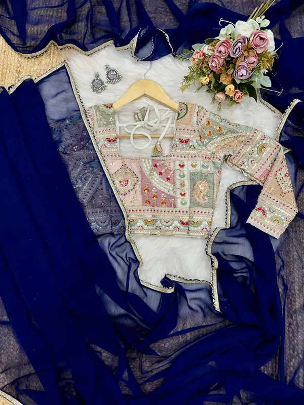 NAVY_BLUE_SOFT_GEORGETTE_EMBROIDERED_SAREE