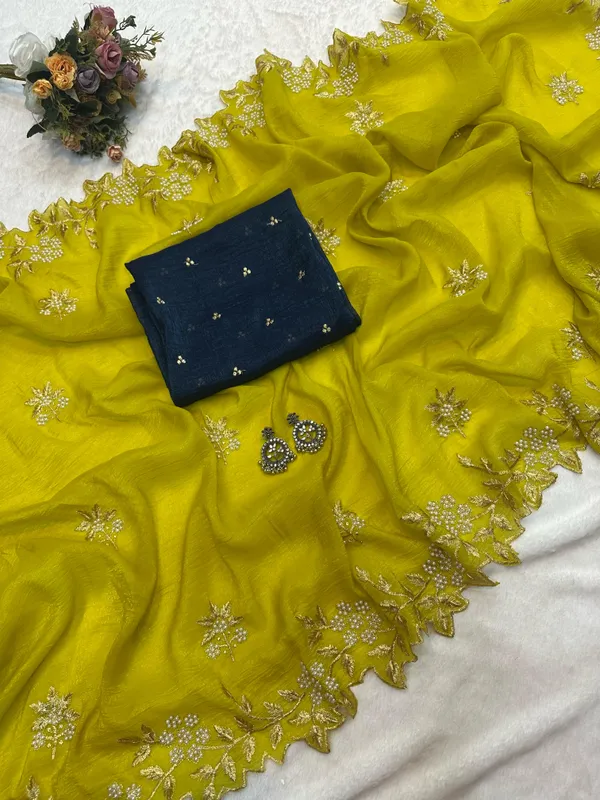 Perot_Crush_Silk_Moti_Embroidered_Saree