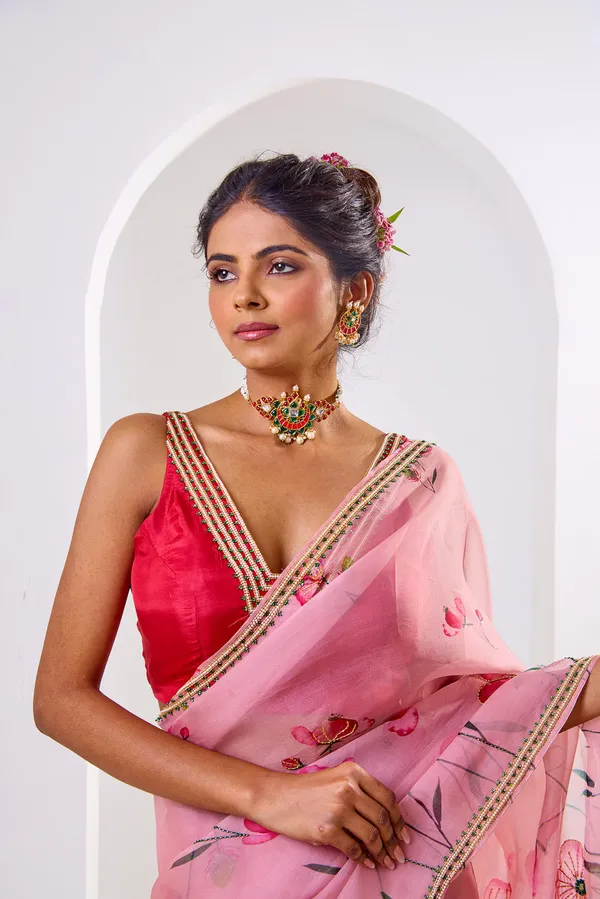 Pink_Organza_Motiwork_Embroidered_Saree