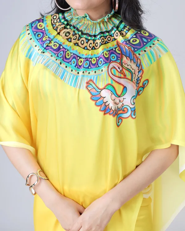 Mango_Yellow_Trendy_Free-Hand_Mandalaa_Print_Saree