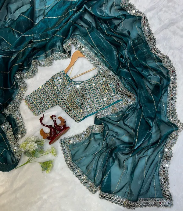 Rama_Satin_Silk_Mirror_Embroidered_Saree