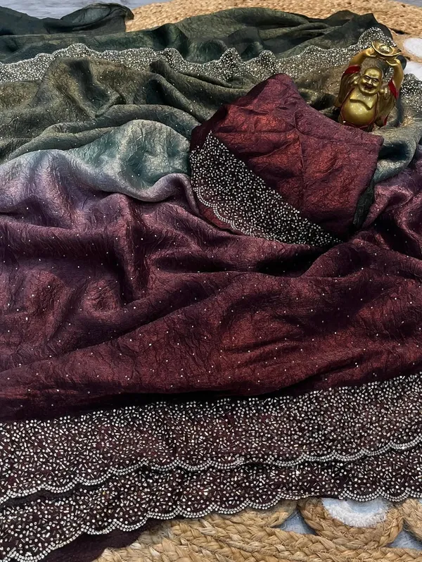 Wine_and_Grey_Shaded_Soft_Silk_Handwork_Designer_Saree