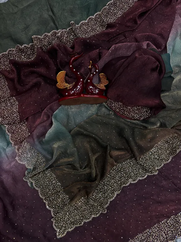 Wine_and_Grey_Shaded_Soft_Silk_Handwork_Designer_Saree