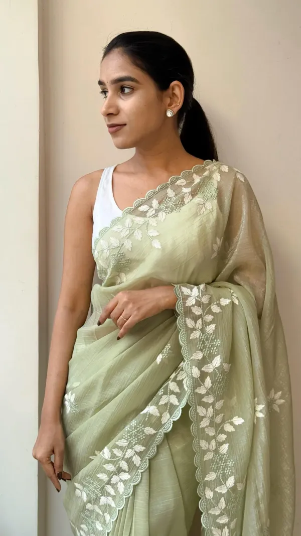 Light_Green_Cotton_Embroidered_Saree