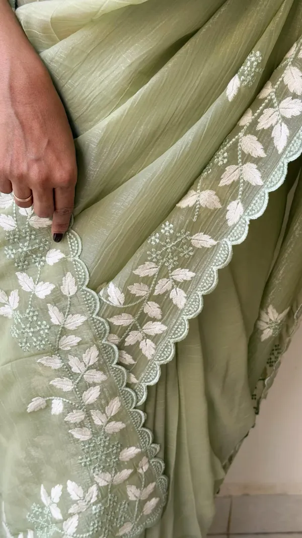 Light_Green_Cotton_Embroidered_Saree