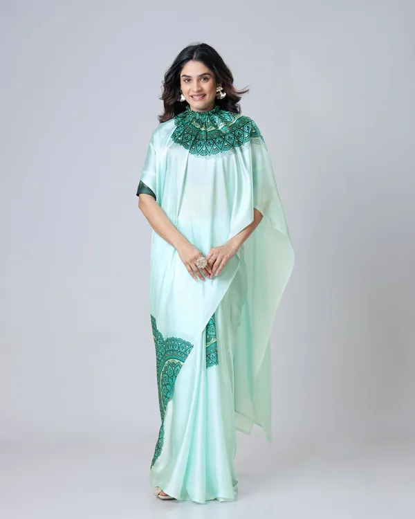 Light_Green_Trendy_Free-Hand_Mandalaa_Print_Saree