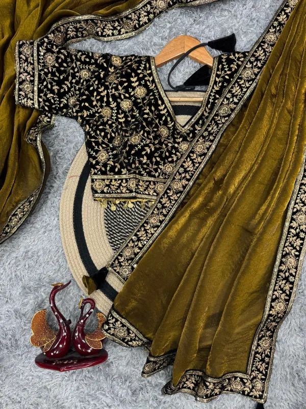 Dark_Mustard_Classic_Marodi_Embroidered_Saree
