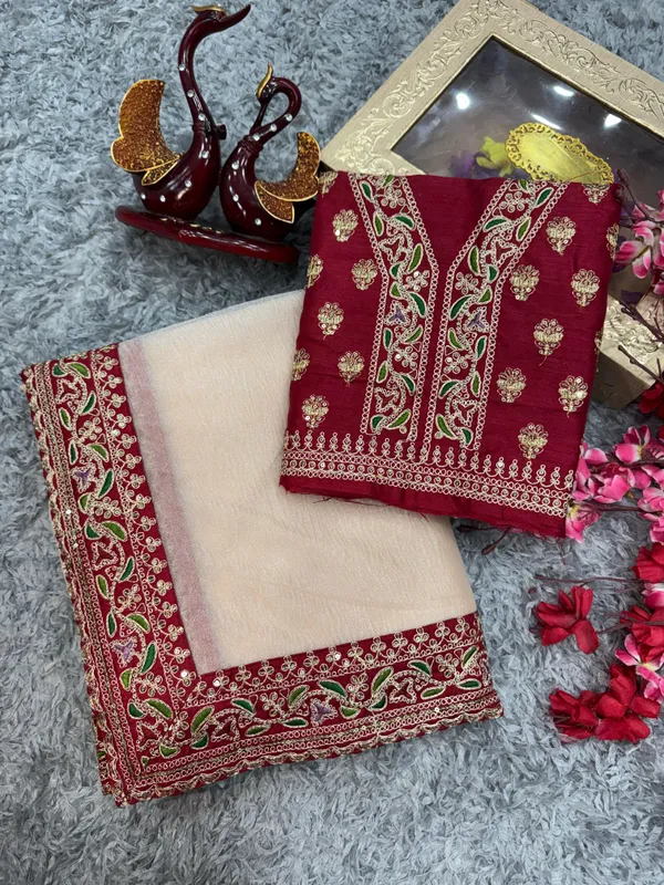 Gold_dual-tone_Crush_Silk_Embroidered_Saree
