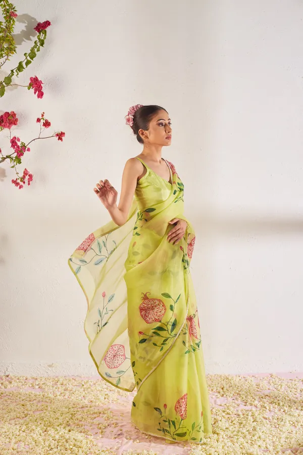 Lime_Organza_Motiwork_Embroidered_Saree