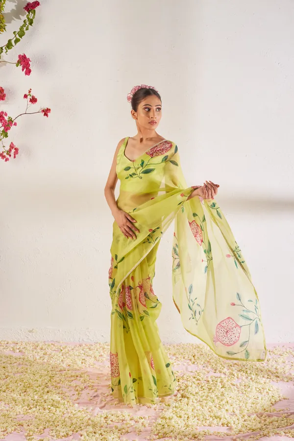 Lime_Organza_Motiwork_Embroidered_Saree