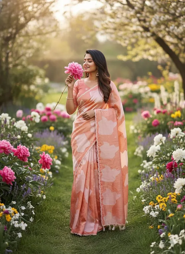 Peach_Crystal_Tissue_Silk_Embroidered_Saree