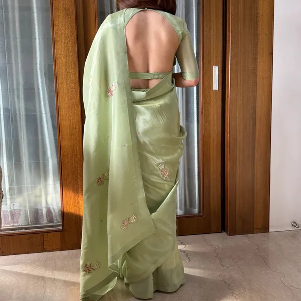 Pista_Green_Soft_Tissue_Silk_Handwork_Saree