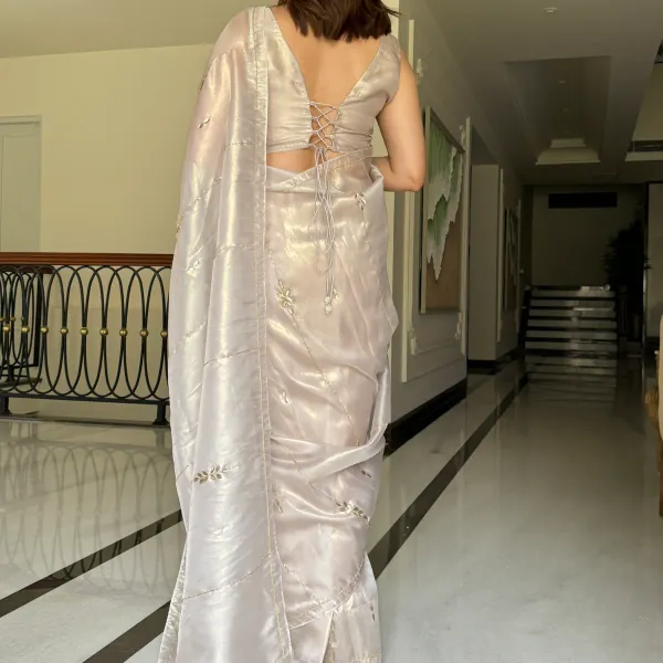Silver_Pure_Soft_Organza_Silk_Handwork_Saree