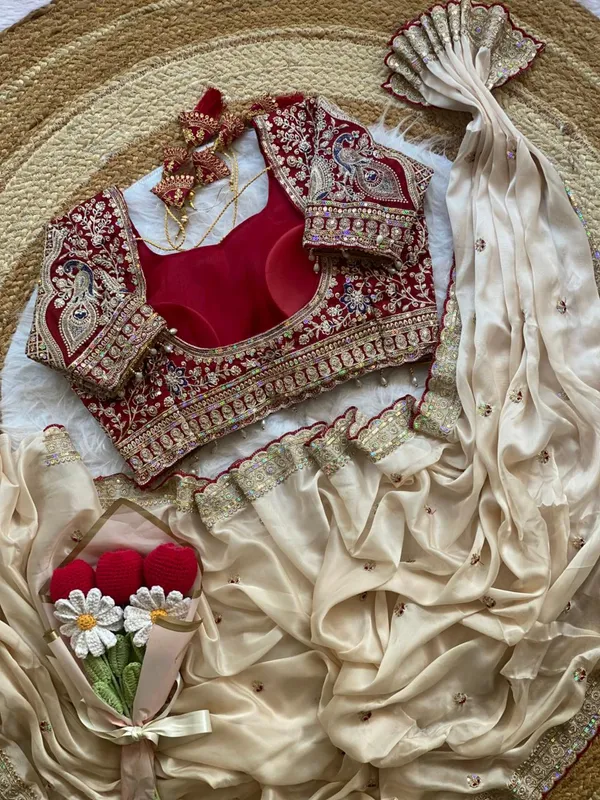 Cream_Syska_Silk_Designer_Saree