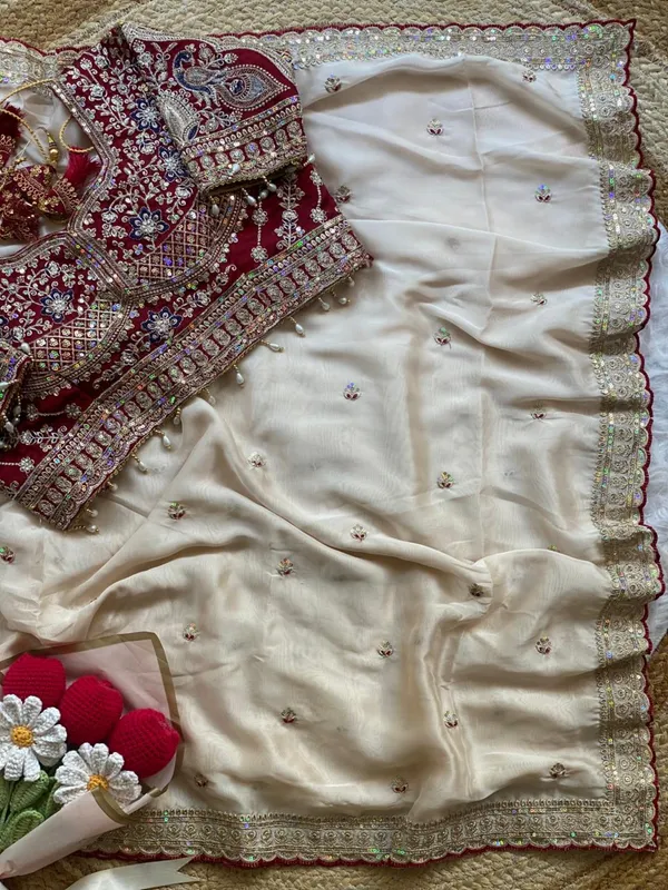 Cream_Syska_Silk_Designer_Saree