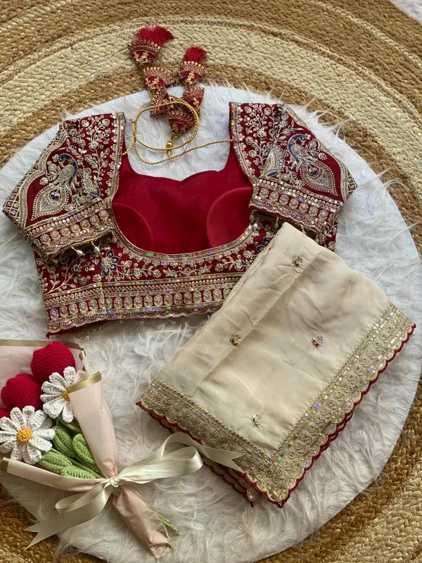 Cream_Syska_Silk_Designer_Saree