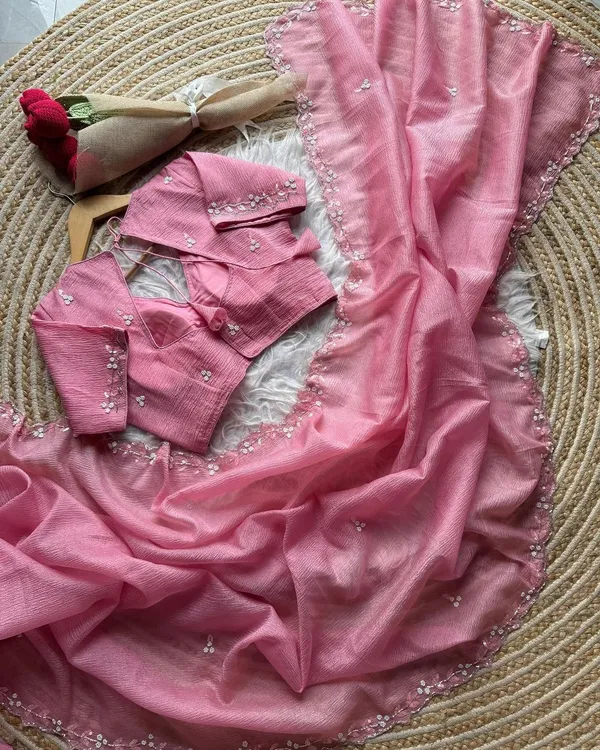 Coral_Pink_Candy_Crush_Soft_Handwork_Saree