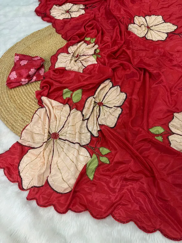 Red_Katdana_and_Beads_Work_Saree