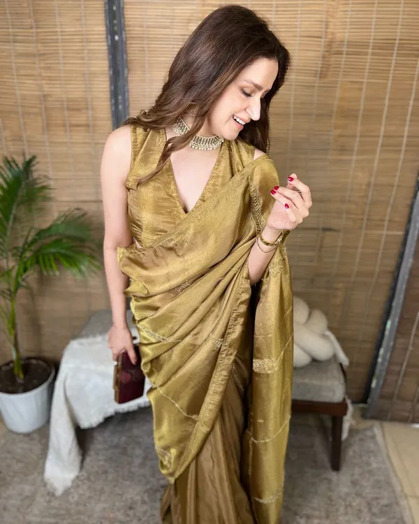Rust_Gold_Pure_Soft_Satin_Silk_Handwork_Saree