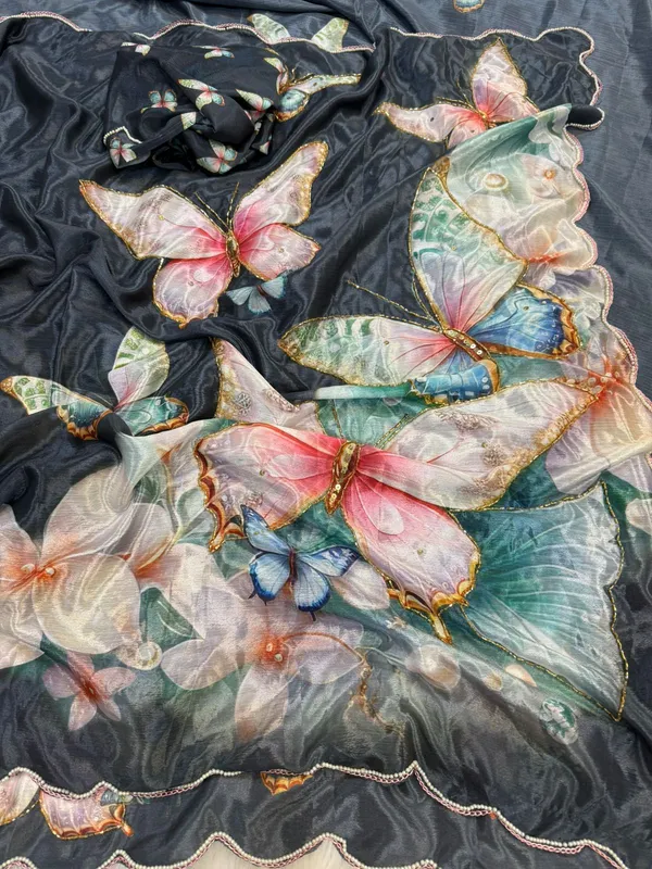 Navy_Butterflies_Hand-Embroidered_Saree