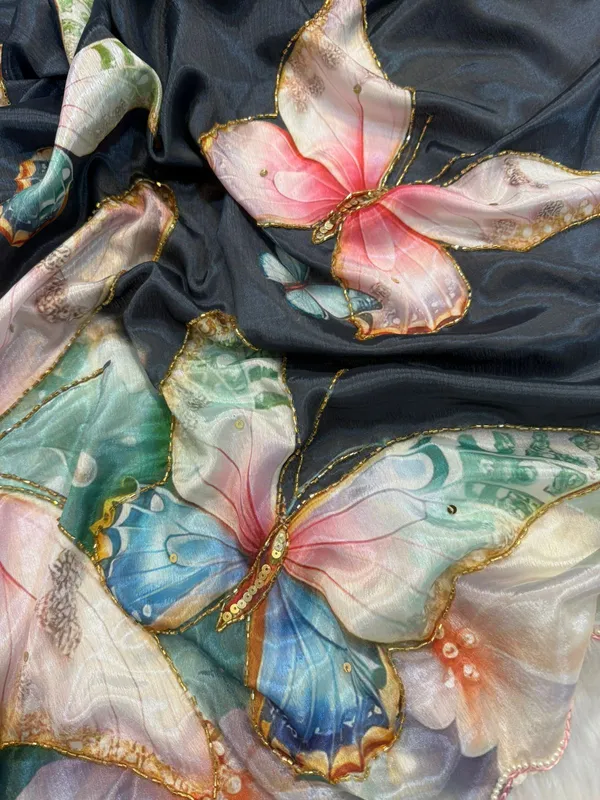 Navy_Butterflies_Hand-Embroidered_Saree