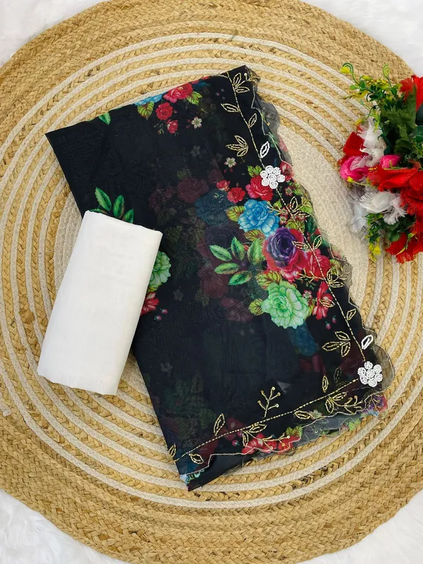 Black_Organza_Motiwork_Embroidered_Saree