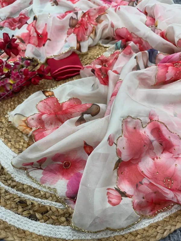 White_Katdana_and_Beads_Hand-Embroidered_Saree