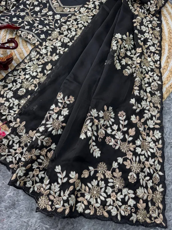 Black_Rangoli_Silk_Embroidered_Designer_Saree
