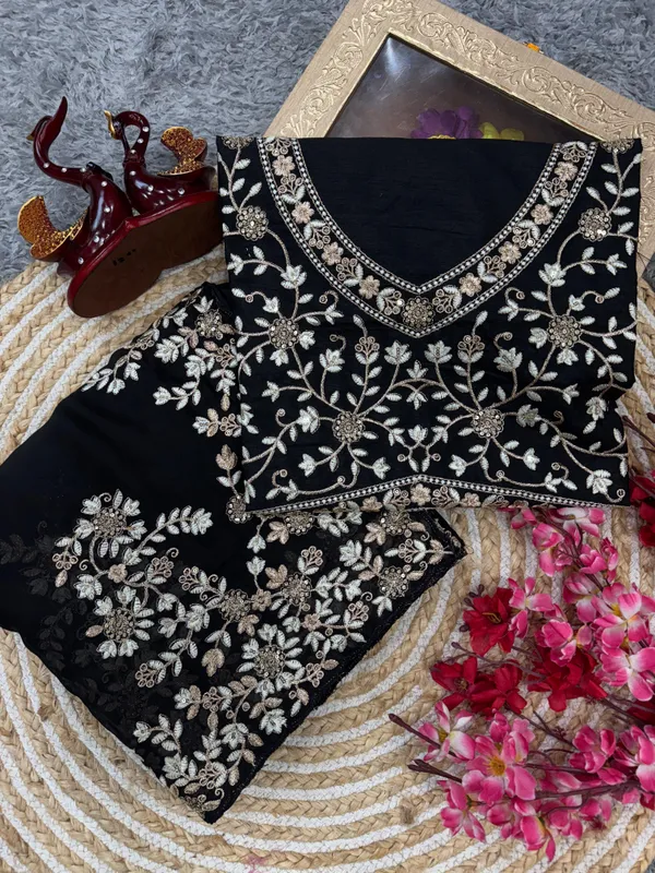 Black_Rangoli_Silk_Embroidered_Designer_Saree