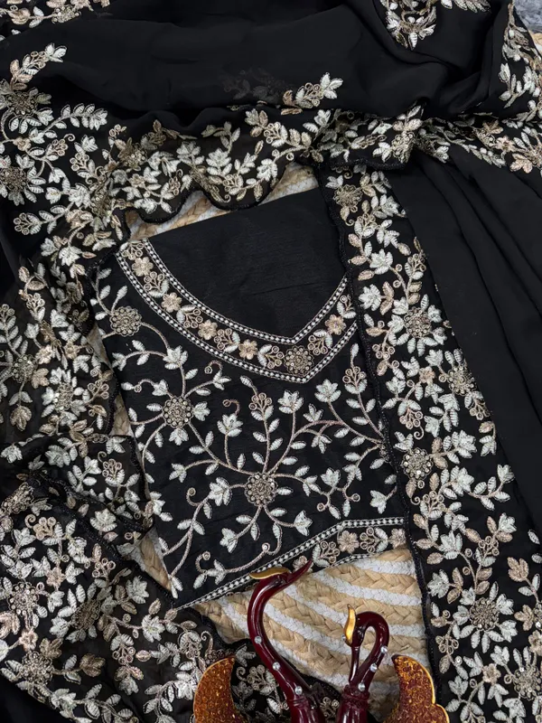 Black_Rangoli_Silk_Embroidered_Designer_Saree