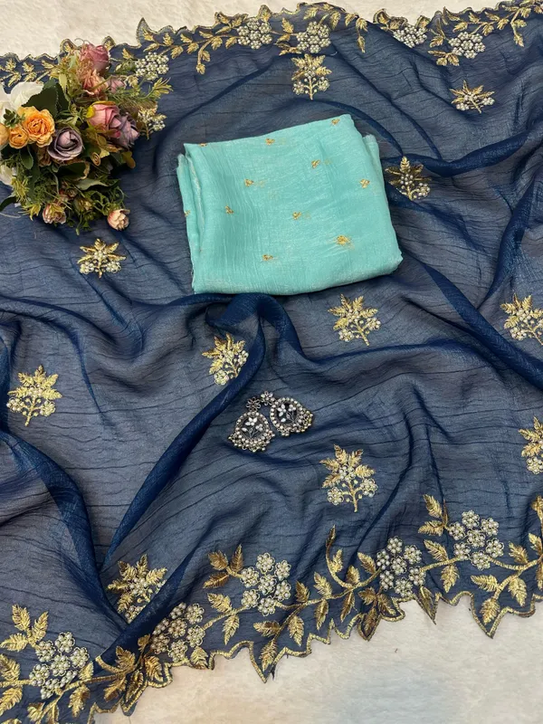 Navy_Blue_Crush_Silk_Moti_Embroidered_Saree