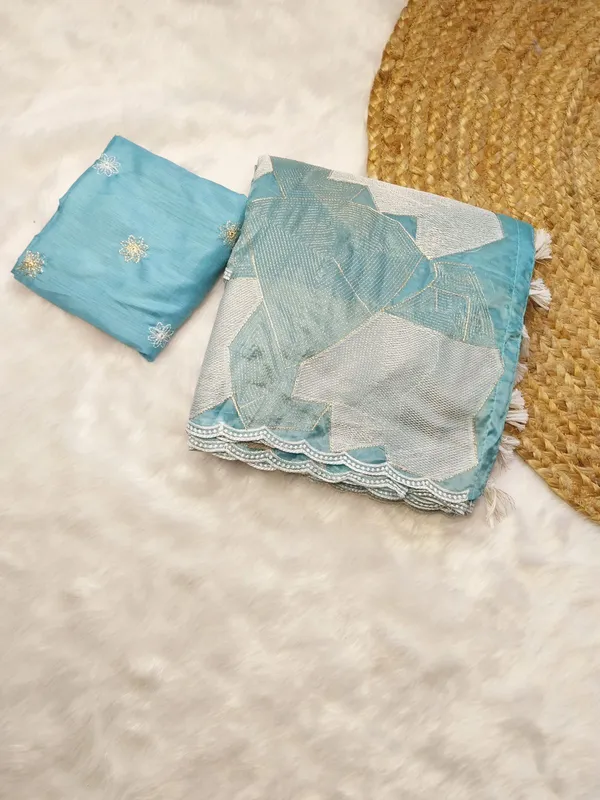 Blue_Crystal_Tissue_Silk_Embroidered_Saree