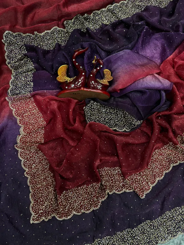 Purple_and_Wine_Shaded_Soft_Silk_Handwork_Designer_Saree