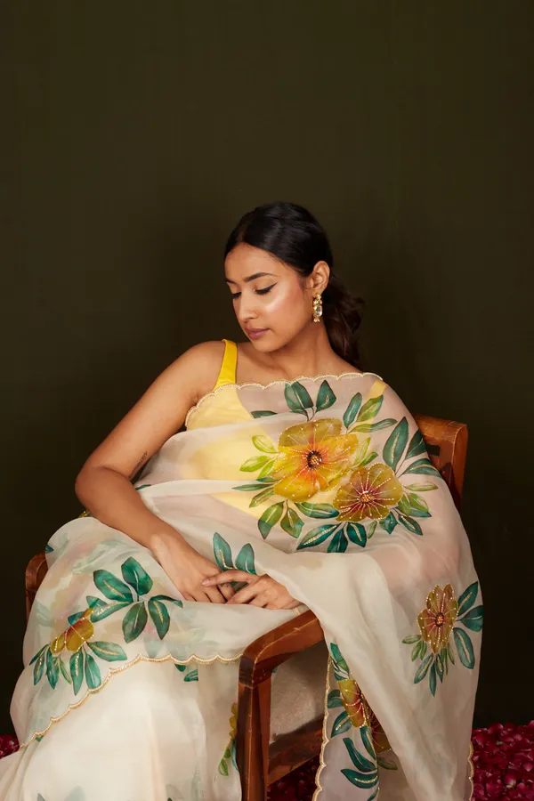 Cream_Organza_Motiwork_Embroidered_Saree