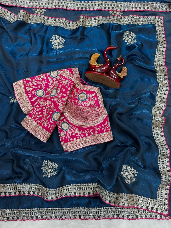 Navy_Space_Satin_Silk_Embroidered_Saree