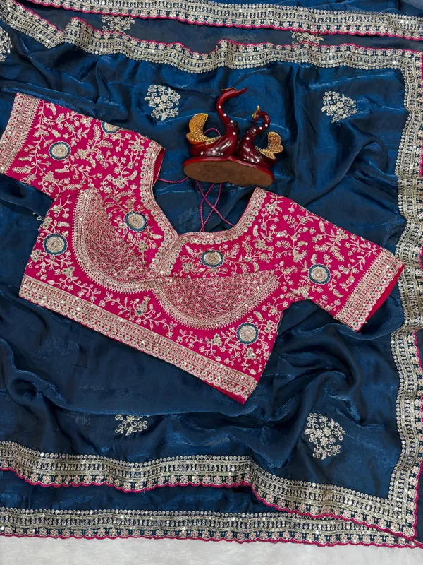 Navy_Space_Satin_Silk_Embroidered_Saree