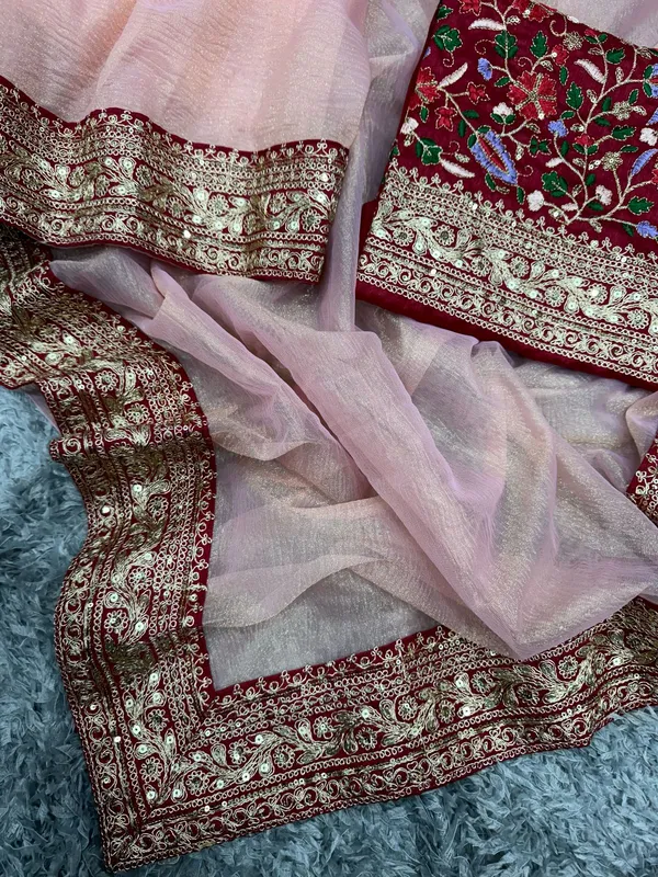 Gold_dual-tone_Crush_Silk_Embroidered_Saree