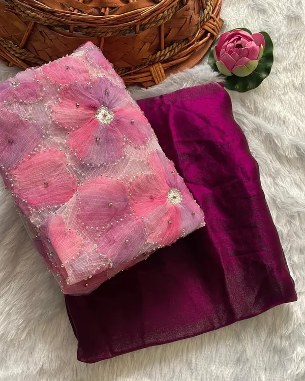 Wine_Space_Silk_Designer_Saree