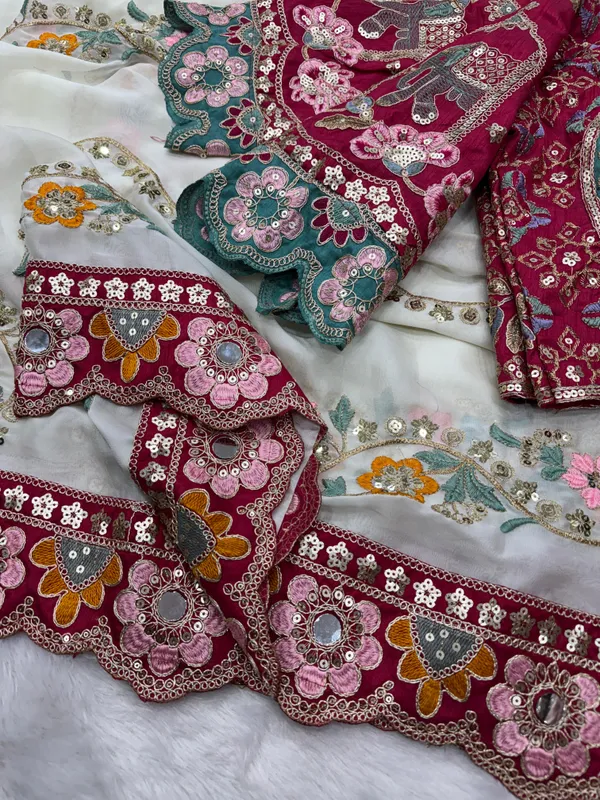 Off-White_Traditional_Embroidered_Saree