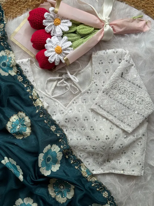 Blue_Malai_Silk_Embroidered_Saree