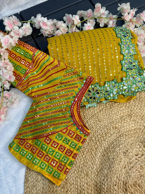 Mustard_Heavy_Mirror_Embroidered_Saree