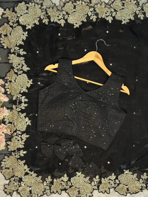 Black_Floral_Embroidered_Designer_Saree
