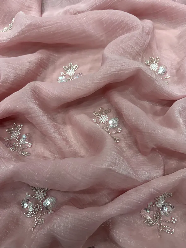 Pink_Moti-Beads_Embroidered_Designer_Saree